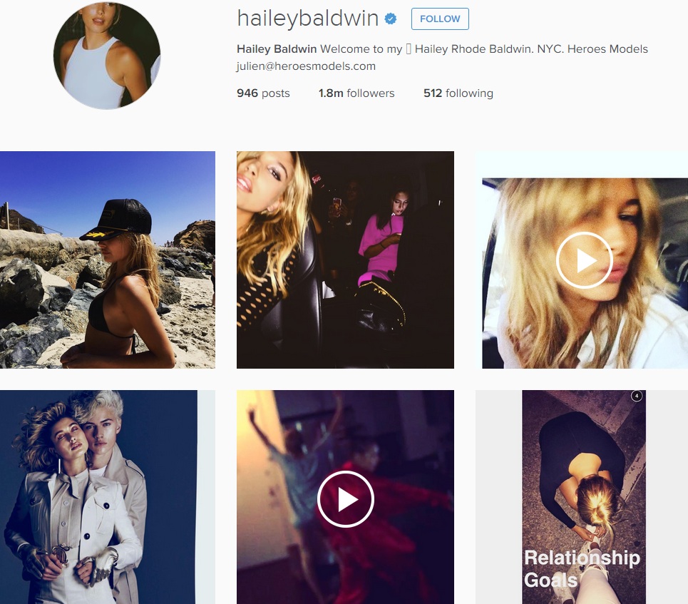 hailey baldwin instagram