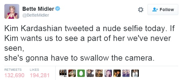 Бетт Мидлер, скандал