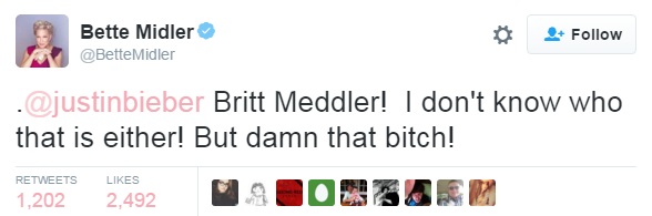Бетт Мидлер, скандал