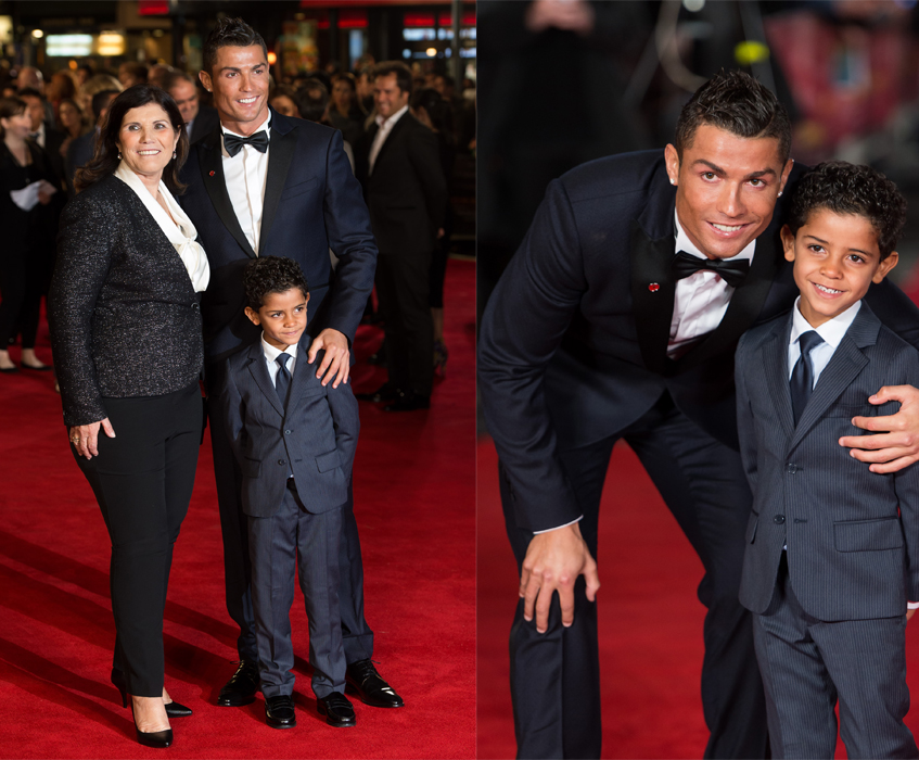 Роналду с сыном и матерью