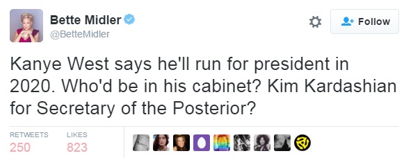 Бетт Мидлер, скандал