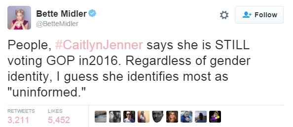 Бетт Мидлер, скандал