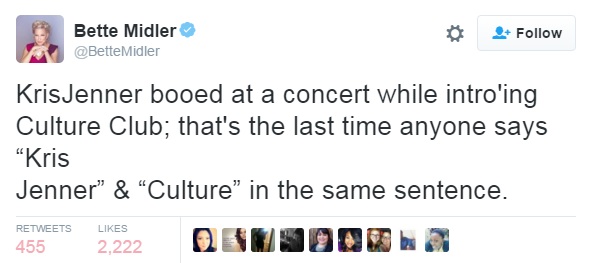 Бетт Мидлер, скандал