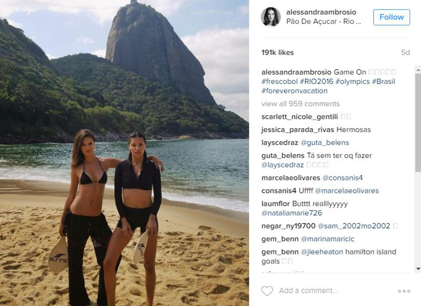 модели в Рио