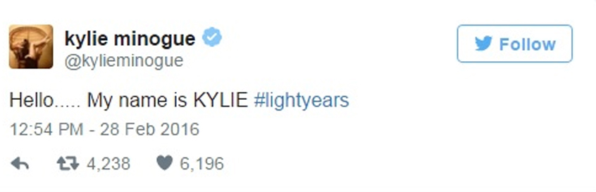 Твиттер Миноуг