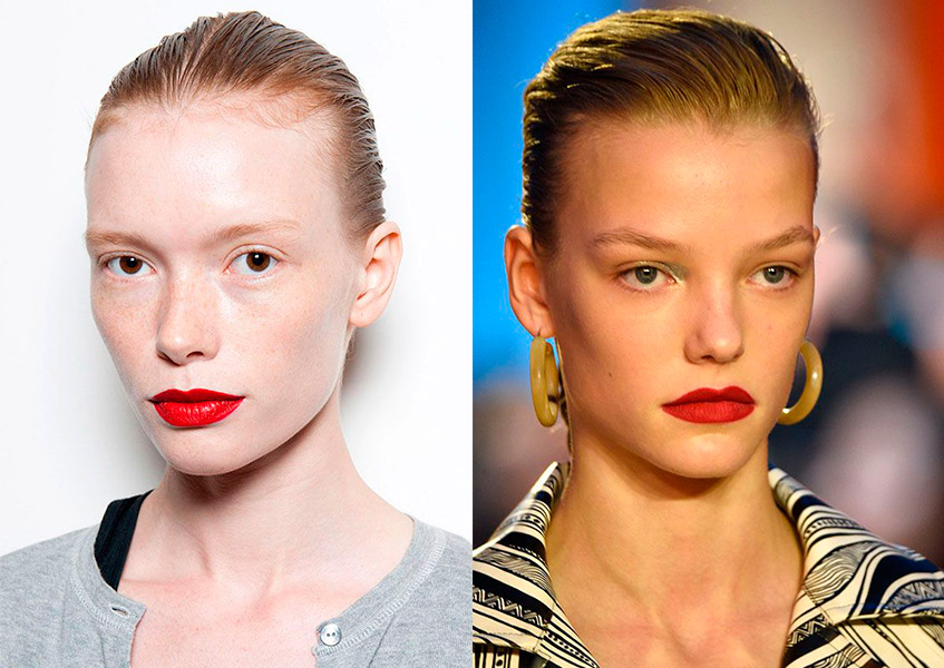 красная помада