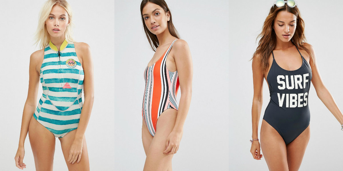 Слитные купальники