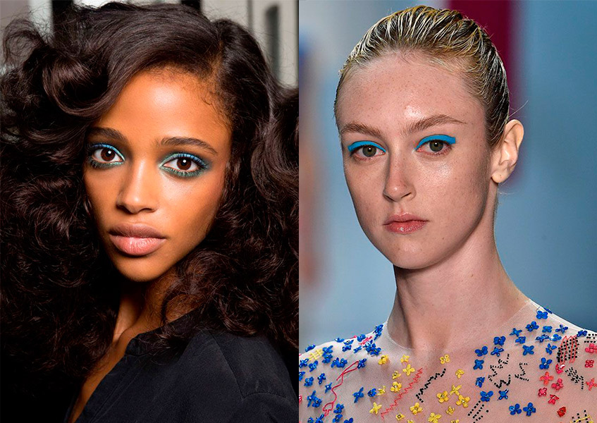 голубые тени