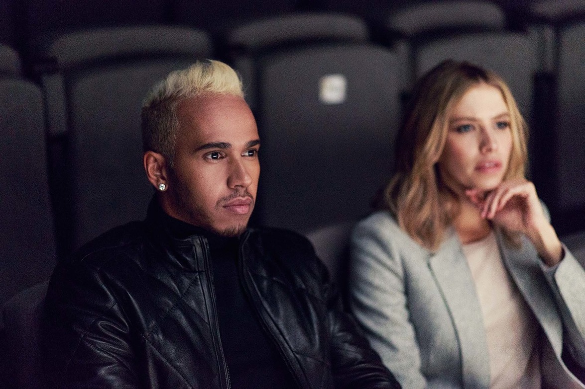 Лена Перминова и Льюис Хэмилтон в Москве