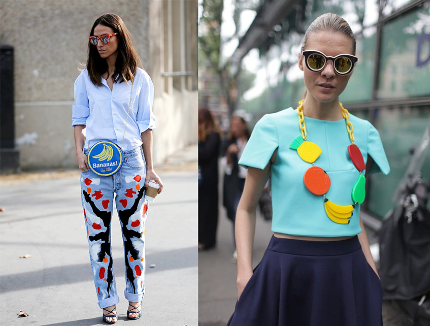 тренды, тренд, банан, принт, мода, fashion, street style, сумка, хочу/могу, лето, весна, желтый, свитер, рубашка