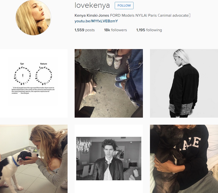 Инстаграм Кении Кински