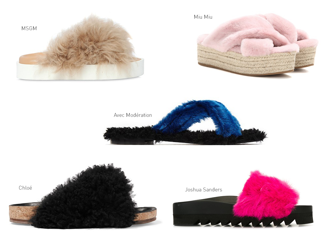 Как и с чем носить меховые тапки