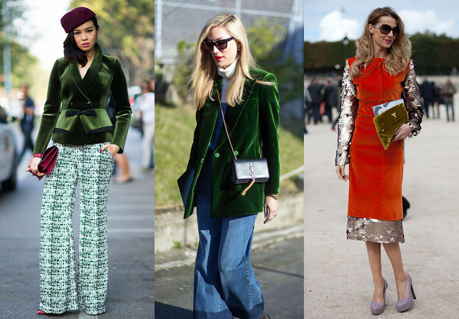 Тренды: как и с чем носить бархатные вещи