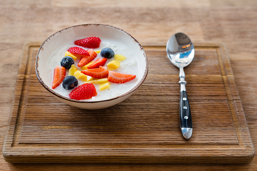 Каша с фруктами