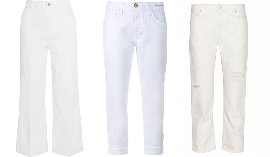 Как и с чем носить белые джинсы