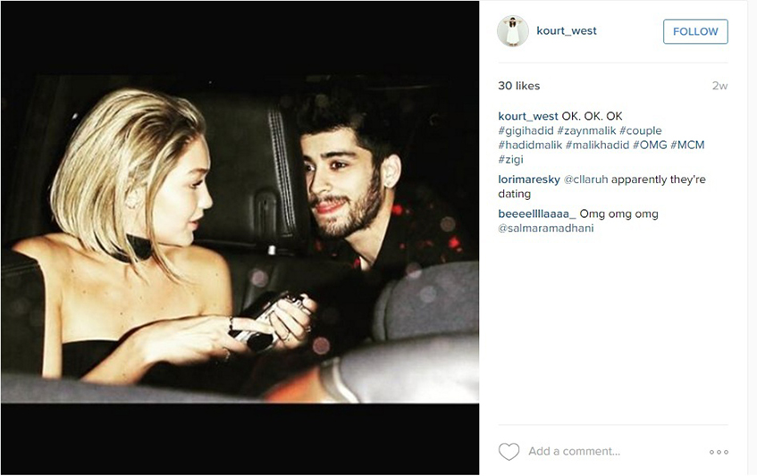Зейн Малик и Джиджи Хадид