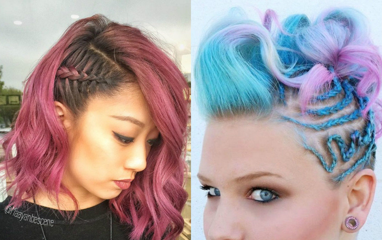 коса эффект бритого виска