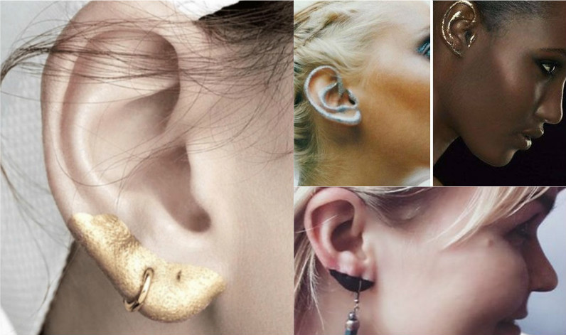 макияж ушей