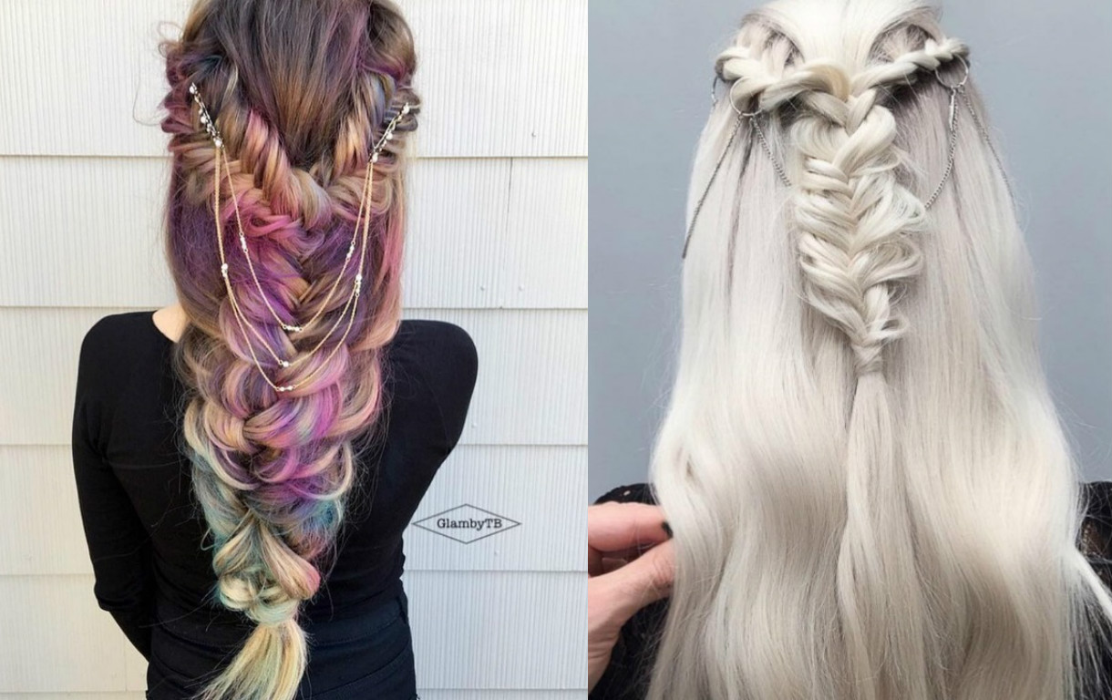 косы с украшениями