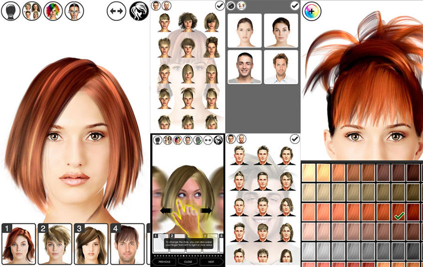 Как подобрать стрижку к своему лицу по фото женские бесплатно на телефоне и цвет волос
