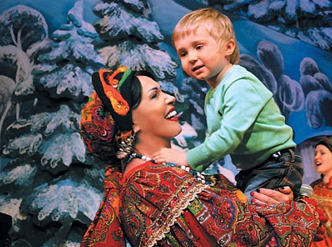 Бабкина с внуком