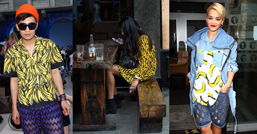 тренды, тренд, банан, принт, мода, fashion, street style, сумка, хочу/могу, лето, весна, желтый, свитер, рубашка