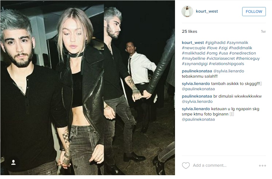 Джиджи Хадид и Зейн Малик