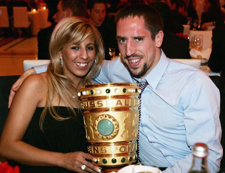 Франк Рибери с женой