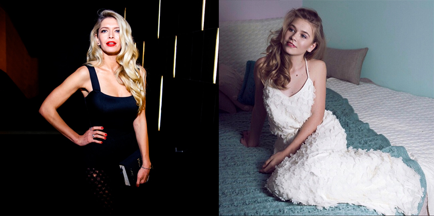 Вера Брежнева с дочкой