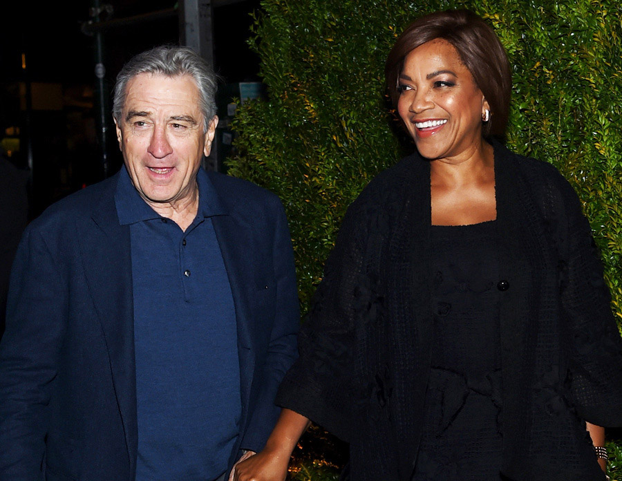 Роберт Де Ниро с женой