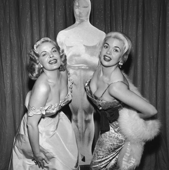 Cleo Moore and Jane Mansfield, 1956 