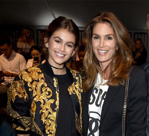 Перри, Керр и Кроуфорд на показе Moschino