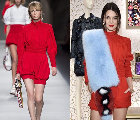 На подиуме и в жизни: звезды в красном