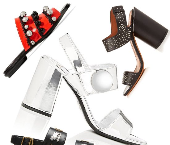 Топ-20: обувь с металлическими деталями на лето