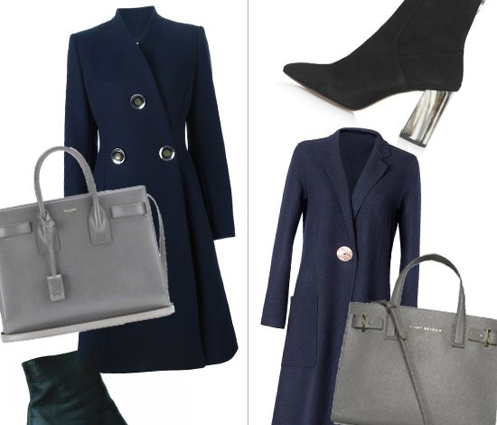 Дорого/доступно: синее пальто