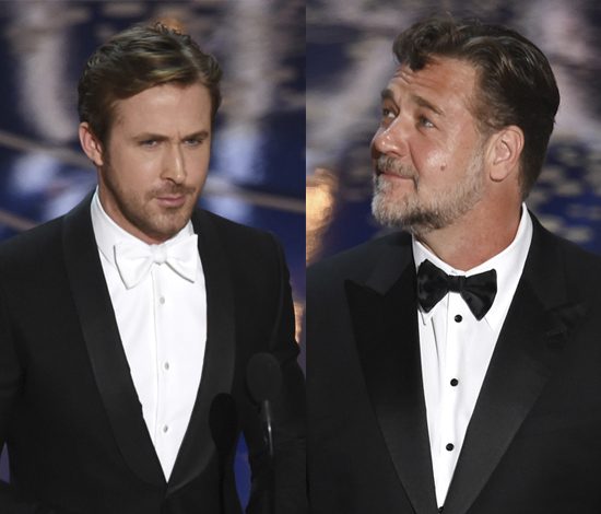 Рассел Кроу и Райан Гослинг вместе посещают психолога