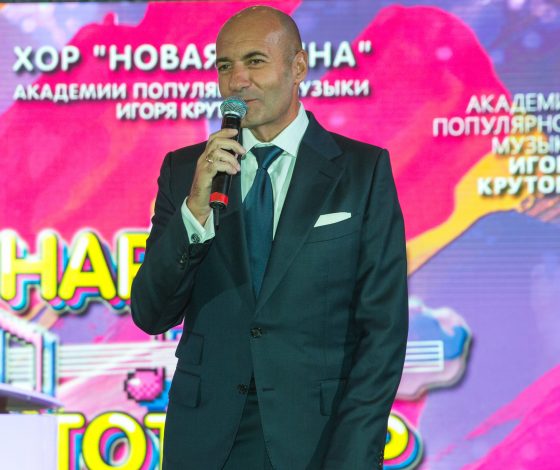 Детский хор на презентации нового альбома Игоря Крутого