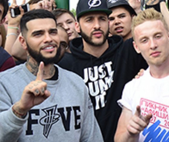 Тимати и L-One показали мастер-класс по воркауту