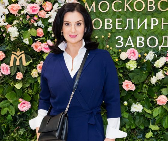 Екатерина Стриженова на презентации Московского Ювелирного Завода