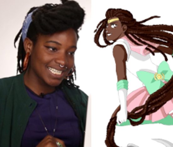 Девушек рисуют в образах Сейлор Мун