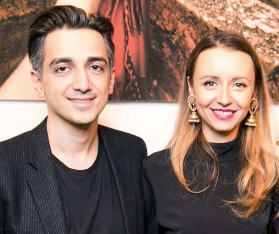 Мурад и Наталья Османн на открытии выставки FollowMeTo