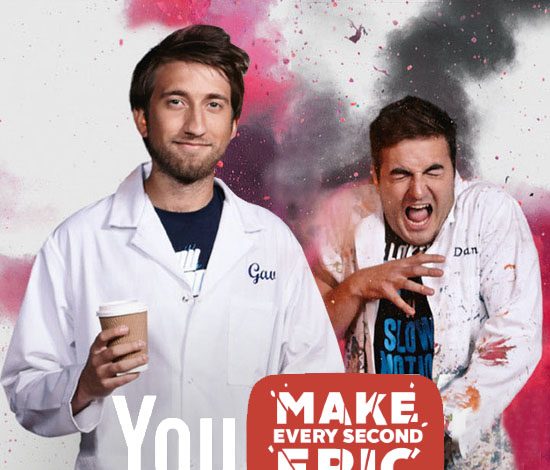 Желейный теннис от «The Slow Mo Guys»