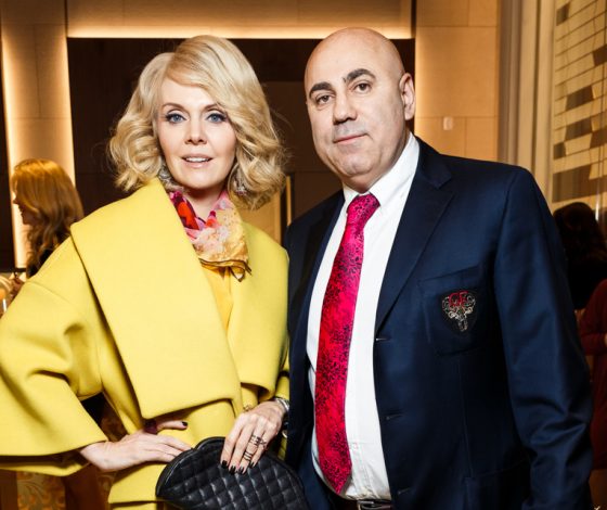 Валерия и Иосиф Пригожин на открытии бутика Rolex