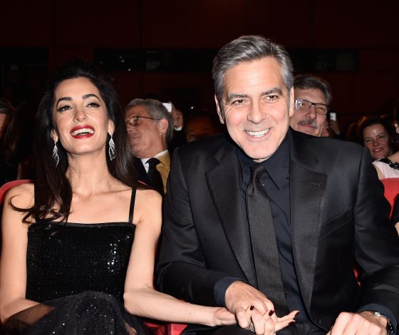 Амаль и Джордж Клуни на открытии Берлинского кинофестиваля