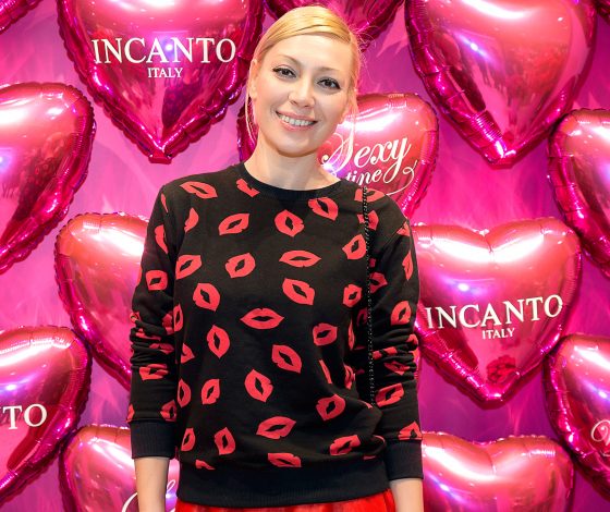 Аврора на презентации капсульной коллекции Incanto