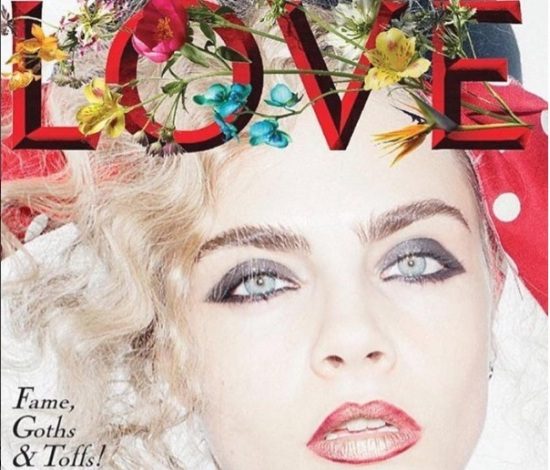 Кара Делевинь на обложке Love