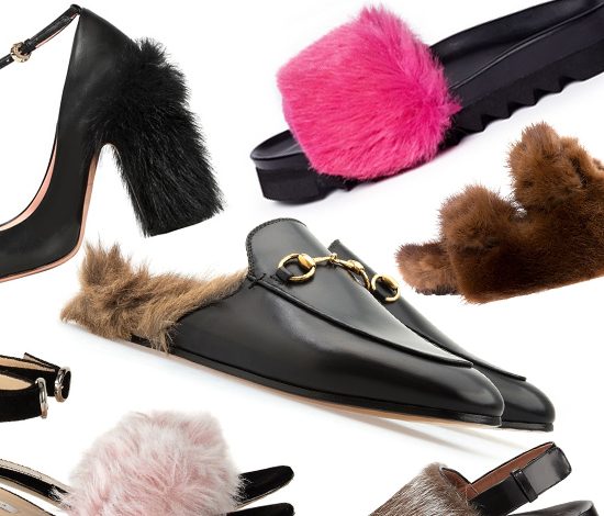 Обувь с элементами меха