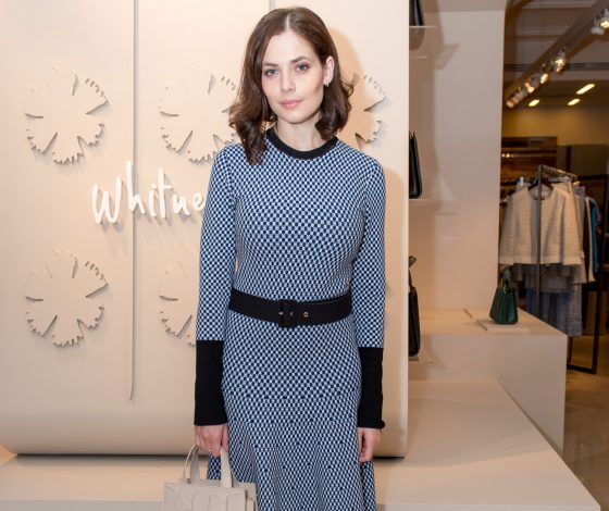 Снигирь, Климова и Аврора на презентации Max Mara