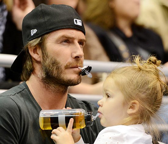 Трогательные фото Дэвида Бекхэма с дочерью