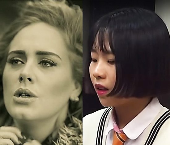 Песня Адель «Hello» в исполнении корейской школьницы